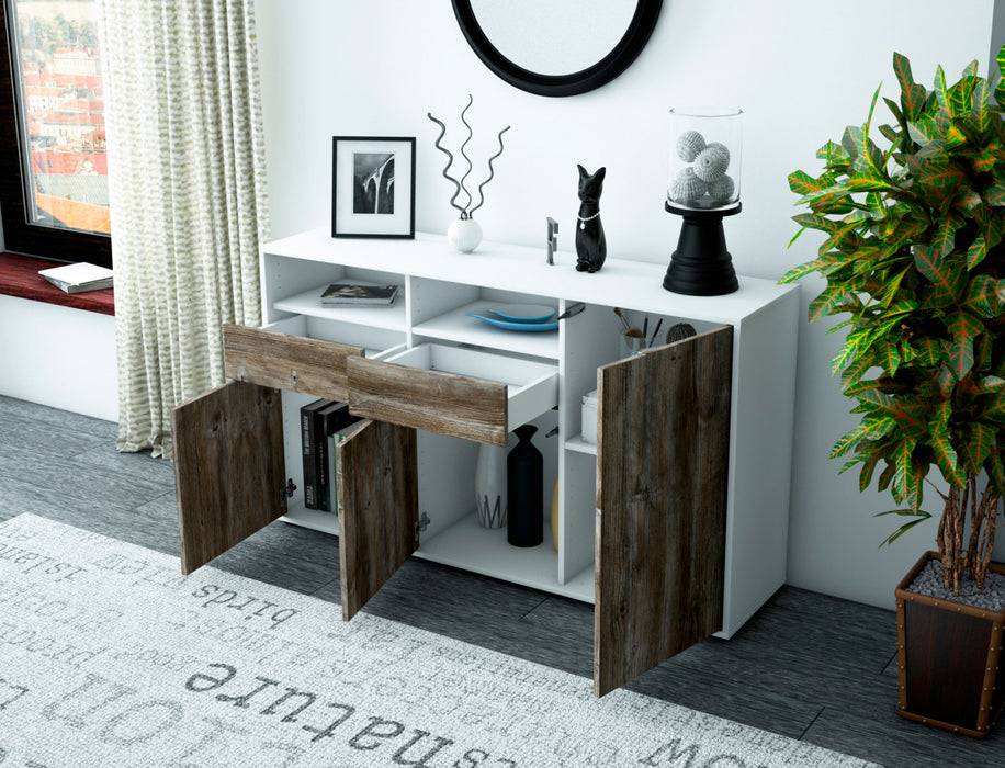 Stil Zeit Möbel Sideboard Editta , Zeder (136x79x35cm) Fabrikpreis