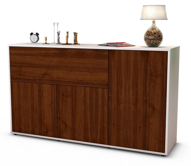 Stil Zeit Möbel Sideboard Edera, Walnuss (136x79x35cm)