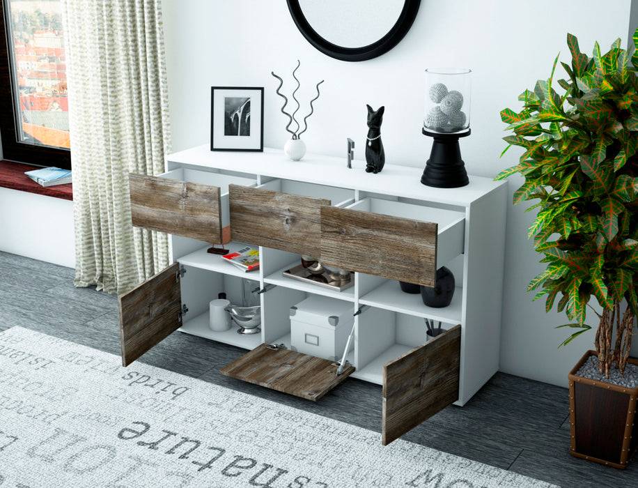 Stil Zeit Möbel Sideboard Dorett, Eiche (136x79x35cm) Flash Sale