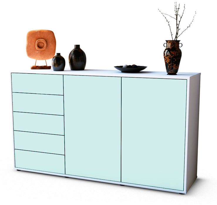 Stil Zeit Möbel Sideboard Dorentina, Mint (136x79x35cm)