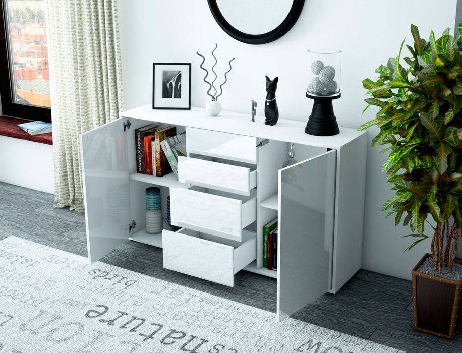 Stil Zeit Möbel Sideboard Donna, Orange (136x79x35cm) Cyber Monday