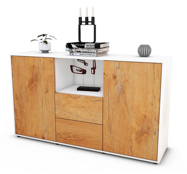 Stil Zeit Möbel Sideboard Donika, Eiche (136x79x35cm)
