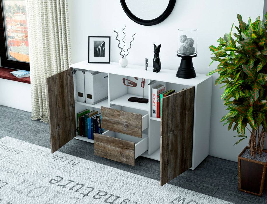 Stil Zeit Möbel Sideboard Donika, Eiche (136x79x35cm) Muttertagsangebot