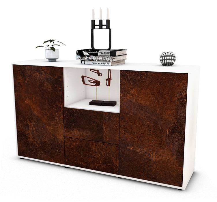 Stil Zeit Möbel Sideboard Donika, Rost (136x79x35cm)