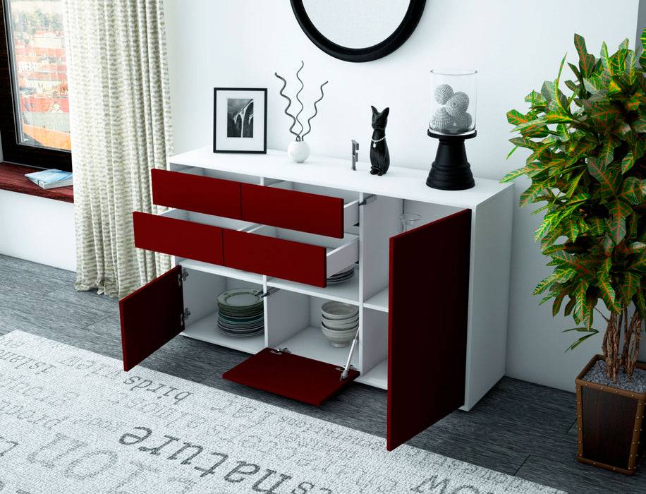 Stil Zeit Möbel Sideboard Domi, Lila (136x79x35cm) Heißer Verkauf
