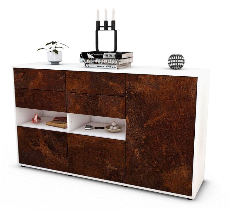 Stil Zeit Möbel Sideboard Domi, Rost (136x79x35cm)