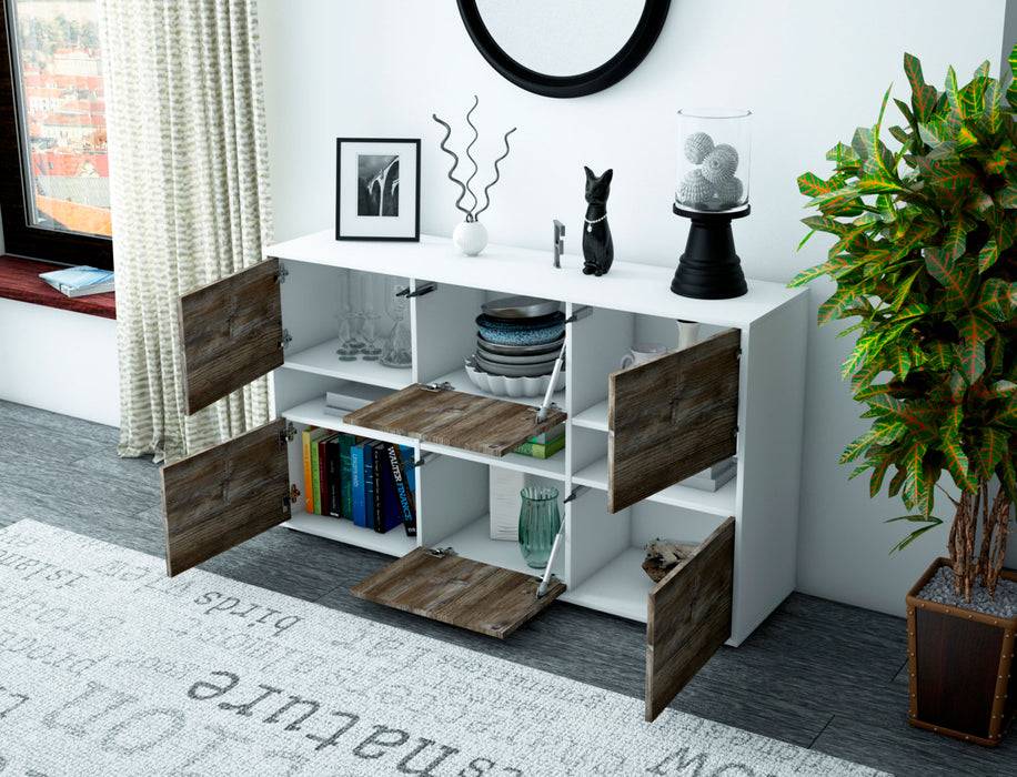 Stil Zeit Möbel Sideboard Diletta, Eiche (136x79x35cm) Neueste Mode