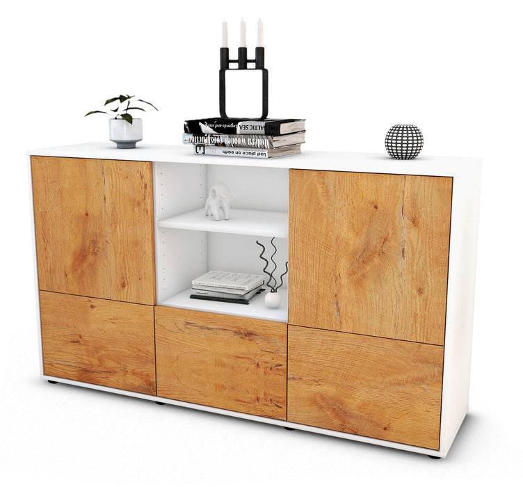 Stil Zeit Möbel Sideboard Diellza, Eiche (136x79x35cm)