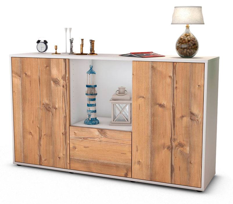 Stil Zeit Möbel Sideboard Dhonna, Pinie (136x79x35cm)
