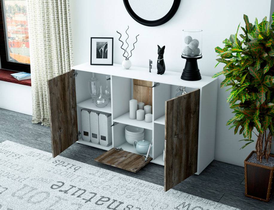 Stil Zeit Möbel Sideboard Dhonna, Pinie (136x79x35cm) Zeitlich begrenztes Angebot