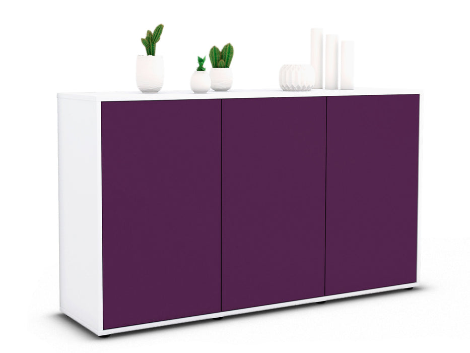 Stil Zeit Möbel Sideboard Delia, Lila (136x79x35cm)