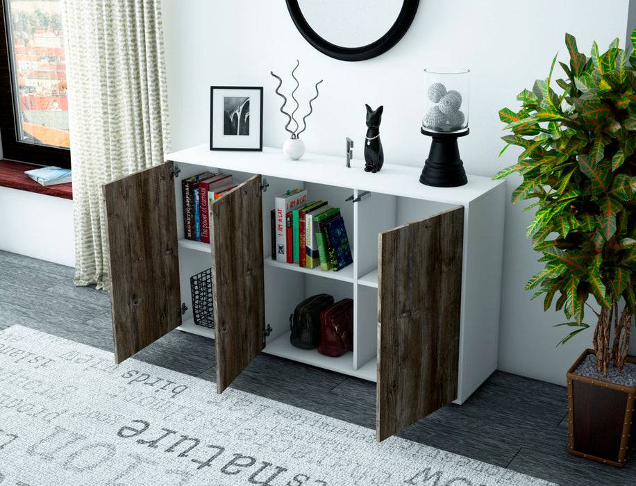 Stil Zeit Möbel Sideboard Delia, Treibholz (136x79x35cm) Kauf eins, bekomm eins gratis