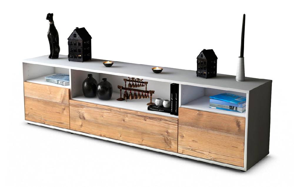 Stil Zeit Möbel Lowboard Bionda, Pinie (180x49x35cm)