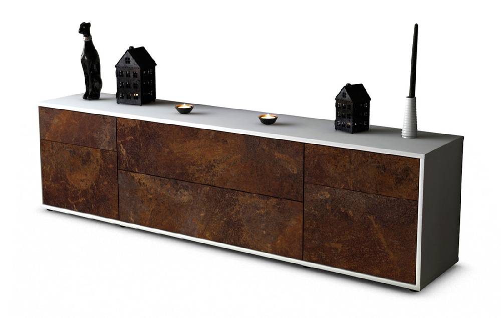 Stil Zeit Möbel Lowboard Bibiane, Rost (180x49x35cm)