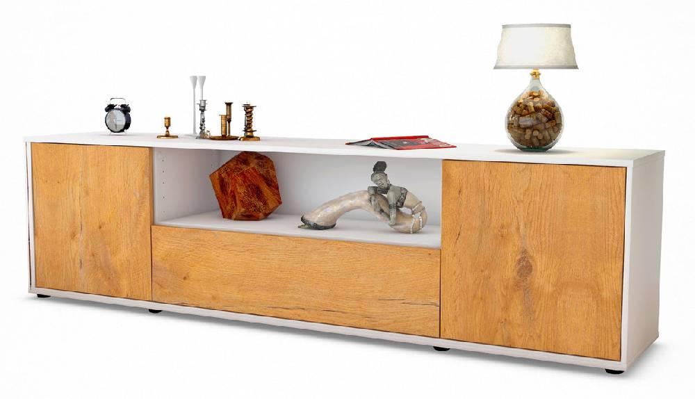 Stil Zeit Möbel Lowboard Arbnora, Eiche (180x49x35cm)