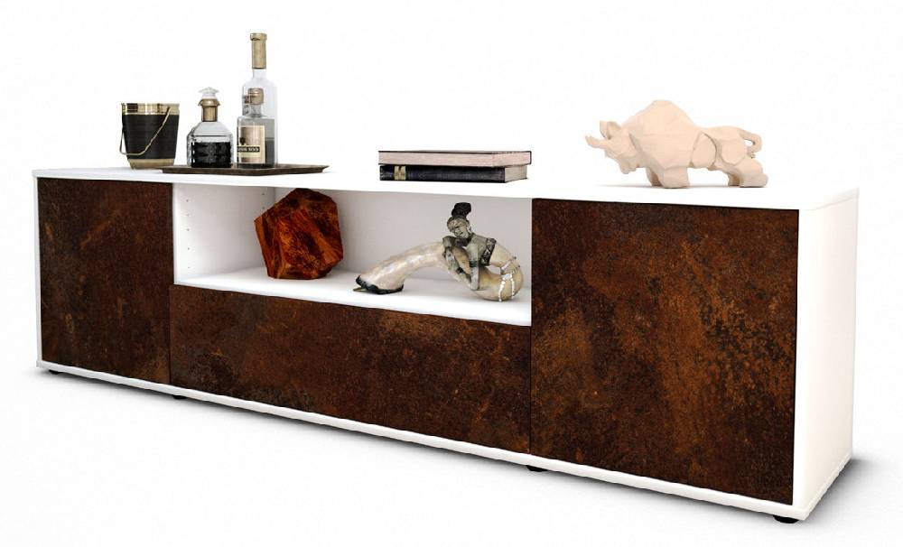 Stil Zeit Möbel Lowboard Arbnora, Rost (180x49x35cm)