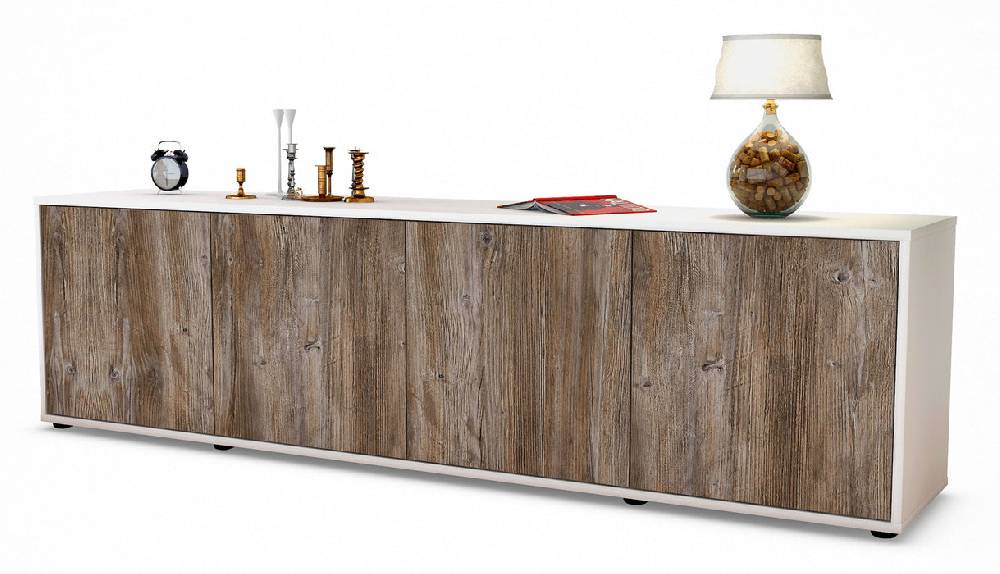 Stil Zeit Möbel Lowboard Antonia, Treibholz (180x49x35cm)