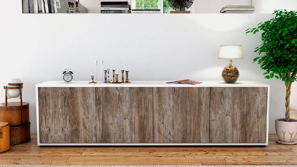 Stil Zeit Möbel Lowboard Antonia, Treibholz (180x49x35cm) Verkauf
