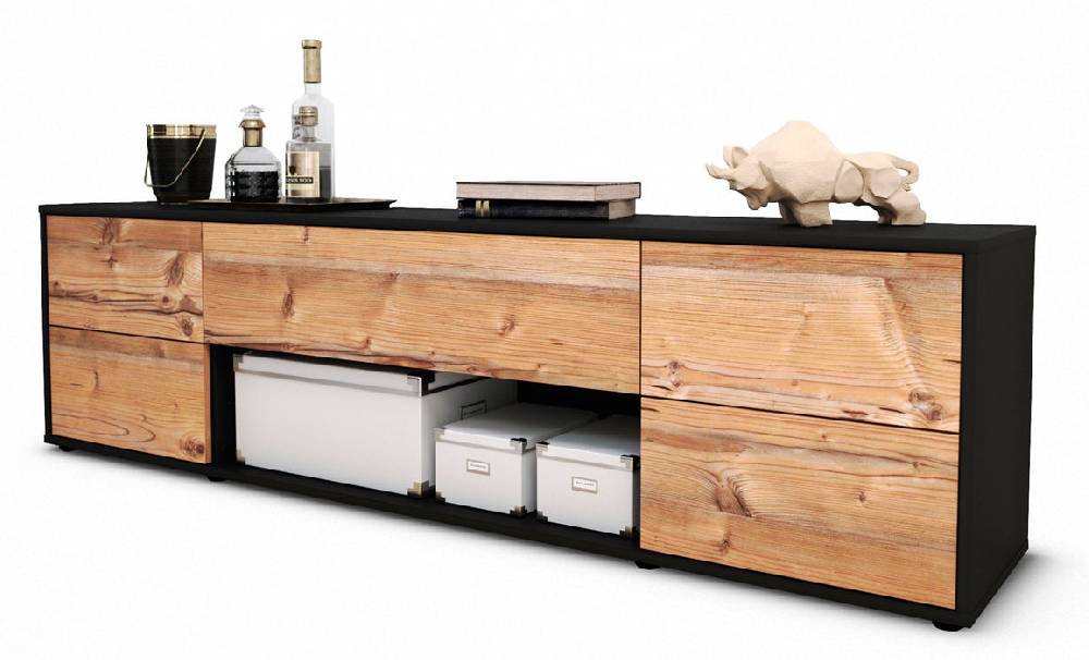 Stil Zeit Möbel Lowboard Babetta, Pinie (180x49x35cm)