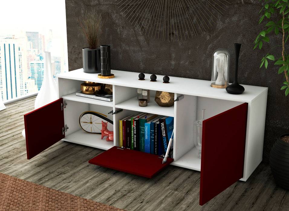 Stil Zeit Möbel Lowboard Anina, Türkis (136x49x35cm) Blitzverkäufe