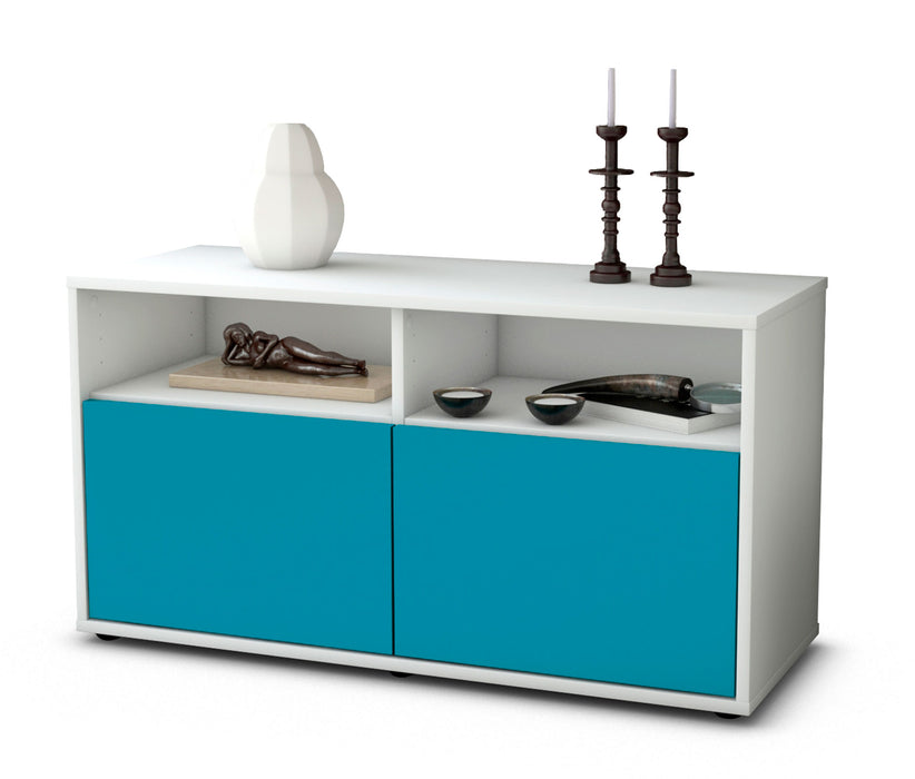 Stil Zeit Möbel Lowboard Alegra, Türkis (92x49x35cm)
