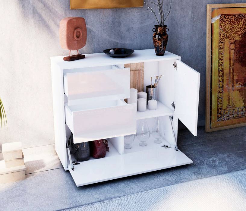 Stil Zeit Möbel Sideboard Deanna, Weiß (92x79x35cm) Fabrik Onlineshop