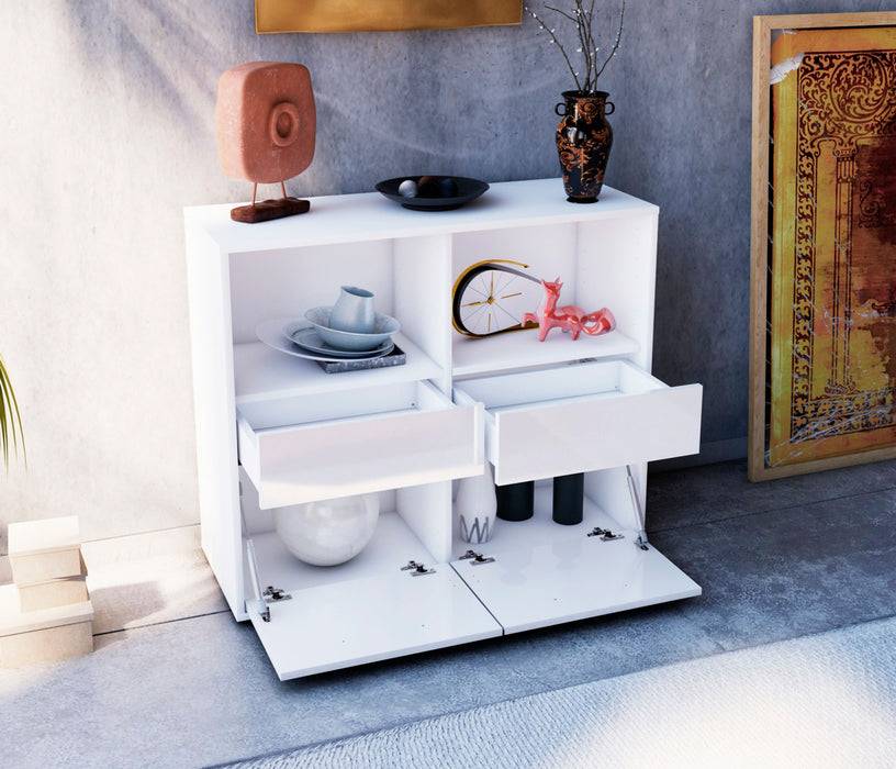 Stil Zeit Möbel Sideboard Christine, Schwarz (92x79x35cm) Günstig kaufen