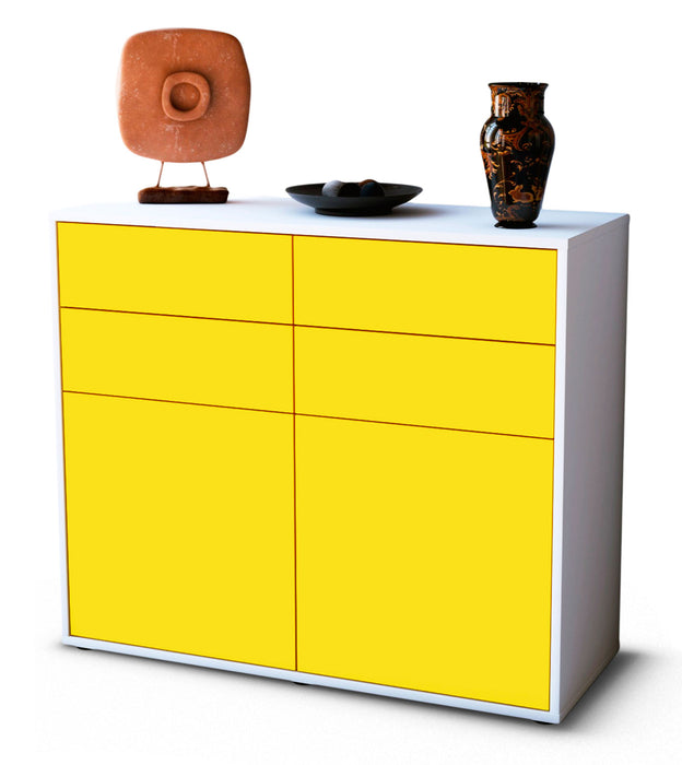 Stil Zeit Möbel Sideboard Celia, Gelb (92x79x35cm) Flash Sale
