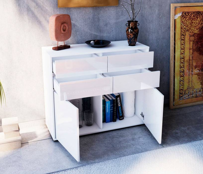 Stil Zeit Möbel Sideboard Celia, Eiche (92x79x35cm) Begrenztes Angebot