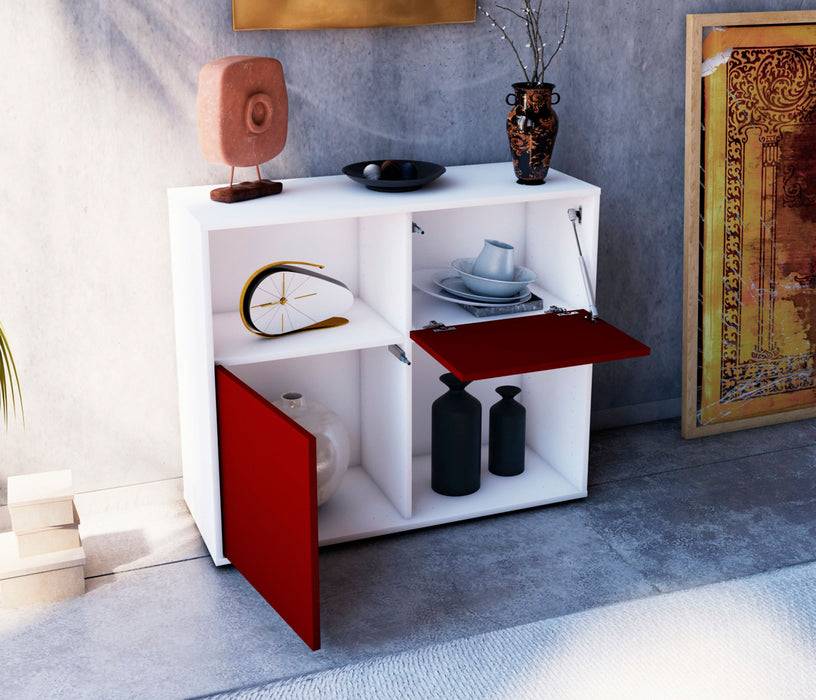 Stil Zeit Möbel Sideboard Carola, Bordeaux (92x79x35cm) Weihnachtsangebot