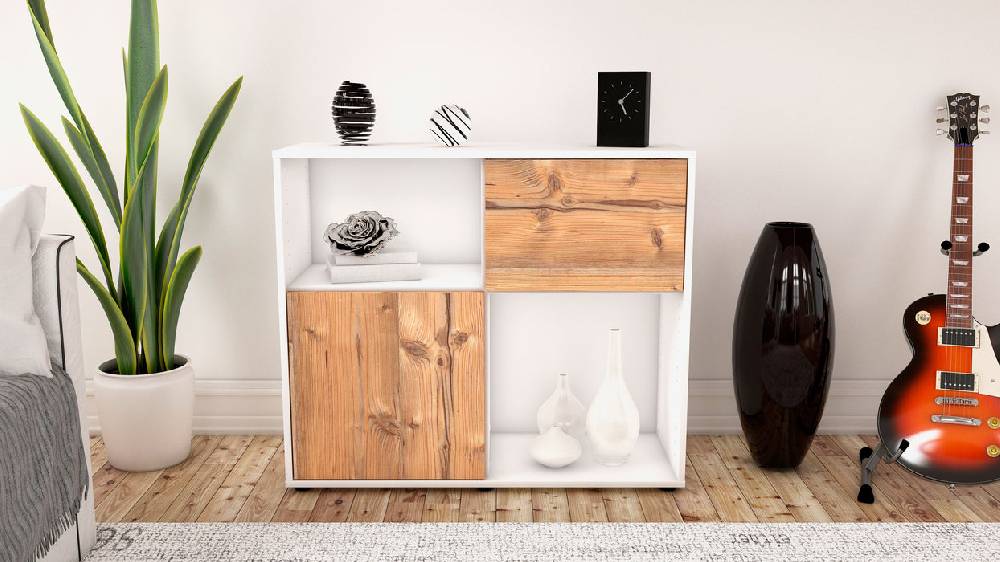 Stil Zeit Möbel Sideboard Carola, Pinie (92x79x35cm) Osterangebot