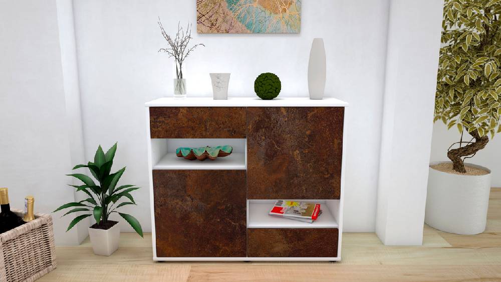 Stil Zeit Möbel Sideboard Carmelina, Rost (92x79x35cm) Valentinstagsangebot