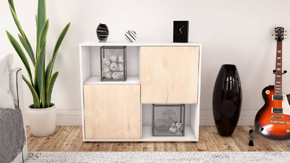 Stil Zeit Möbel Sideboard Caralina, Zeder (92x79x35cm) Top Angebot