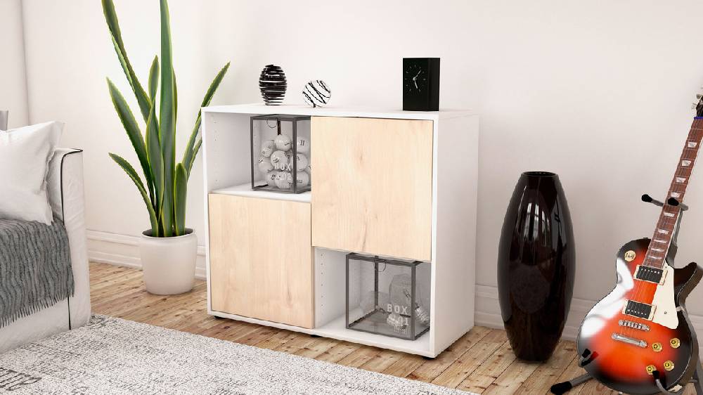 Stil Zeit Möbel Sideboard Caralina, Zeder (92x79x35cm) Top Angebot