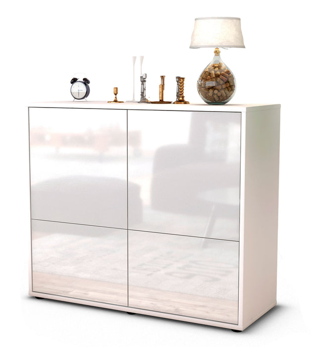 Stil Zeit Möbel Sideboard Cara, Weiß (92x79x35cm)