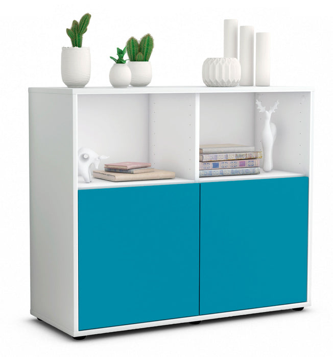 Stil Zeit Möbel Sideboard Camilla, Türkis (92x79x35cm)