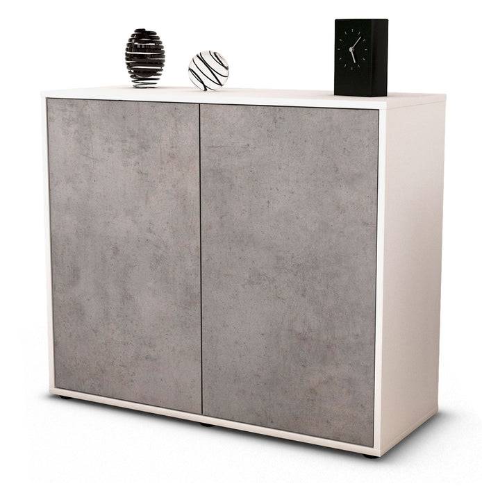Stil Zeit Möbel Sideboard Blanka, Beton (92x79x35cm)