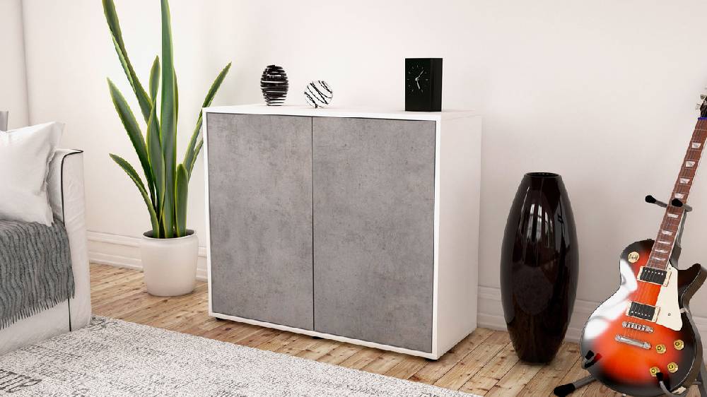 Stil Zeit Möbel Sideboard Blanka, Beton (92x79x35cm) Bestseller