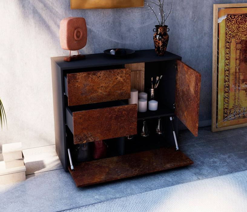 Stil Zeit Möbel Sideboard Deanna, Rost (92x79x35cm) Räumungsverkauf