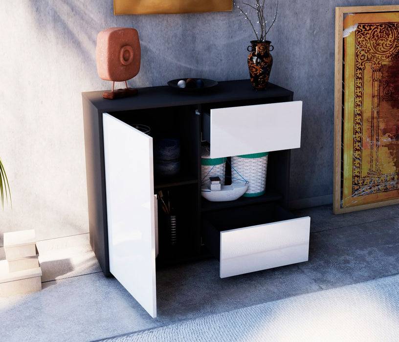 Stil Zeit Möbel Sideboard Danica, Grün (92x79x35cm) Sonderangebote