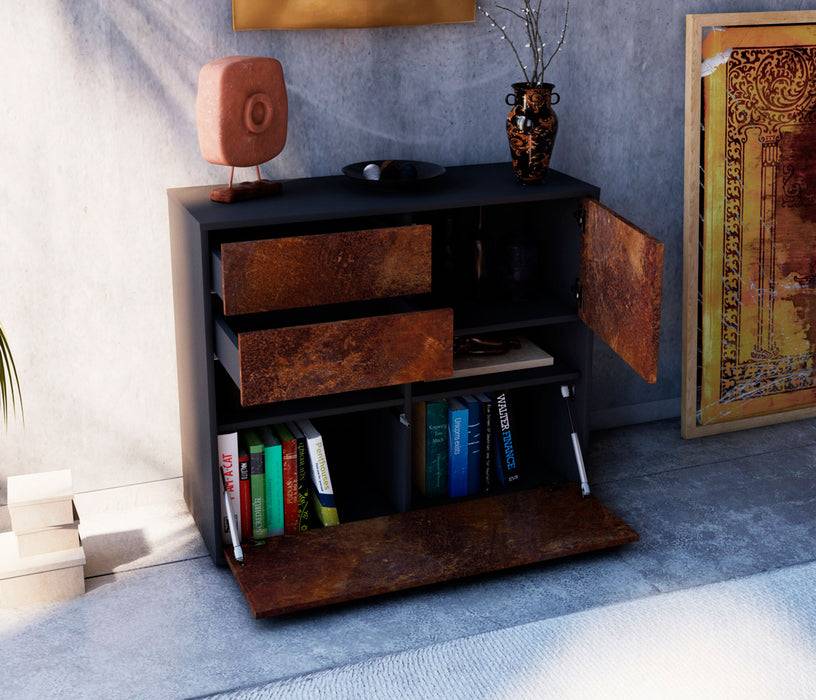 Stil Zeit Möbel Sideboard Cornelia, Rost (92x79x35cm) VIP-Rabatte