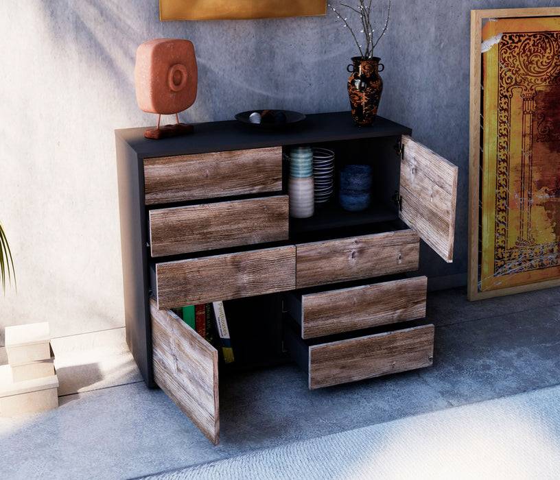 Stil Zeit Möbel Sideboard Circe, Zeder (92x79x35cm) Super Sparpreis