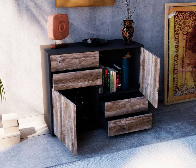 Stil Zeit Möbel Sideboard Ciara, Eiche (92x79x35cm) Wochenangebot