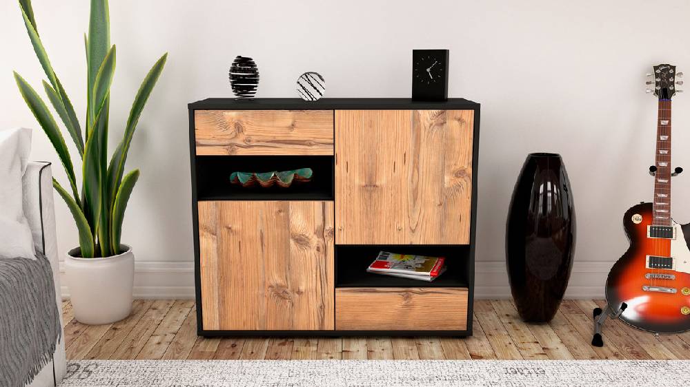 Stil Zeit Möbel Sideboard Carmelina, Pinie (92x79x35cm) JETZT KAUFEN