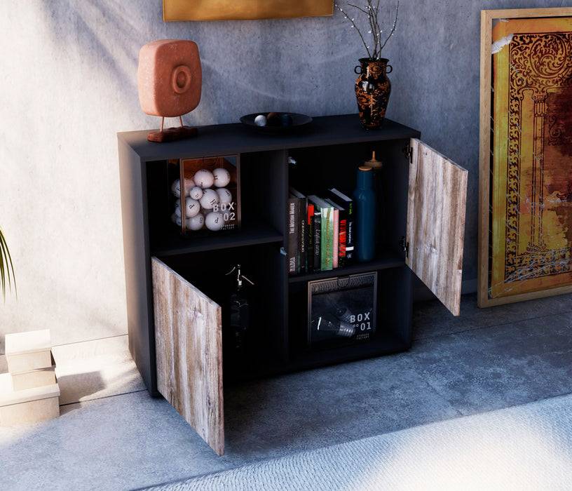 Stil Zeit Möbel Sideboard Caralina, Eiche (92x79x35cm) Letzte 2 Tage