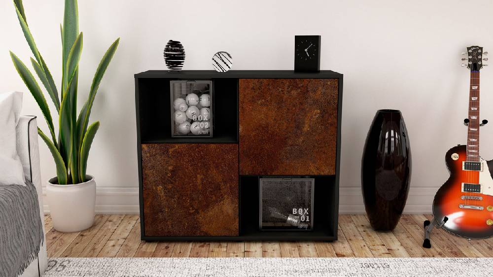 Stil Zeit Möbel Sideboard Caralina, Rost (92x79x35cm) Letzter Tag