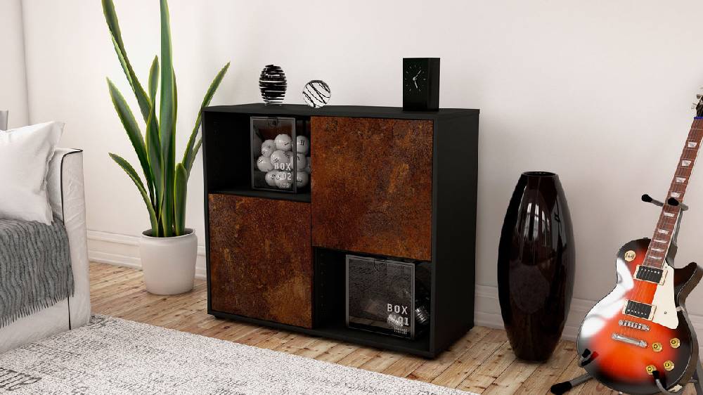 Stil Zeit Möbel Sideboard Caralina, Rost (92x79x35cm) Letzter Tag
