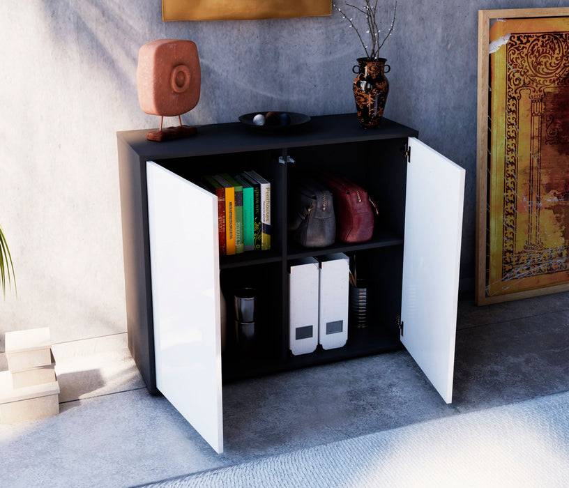 Stil Zeit Möbel Sideboard Blanka, Weiß (92x79x35cm) Nur für heute