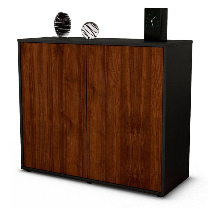 Stil Zeit Möbel Sideboard Blanka, Walnuss (92x79x35cm)