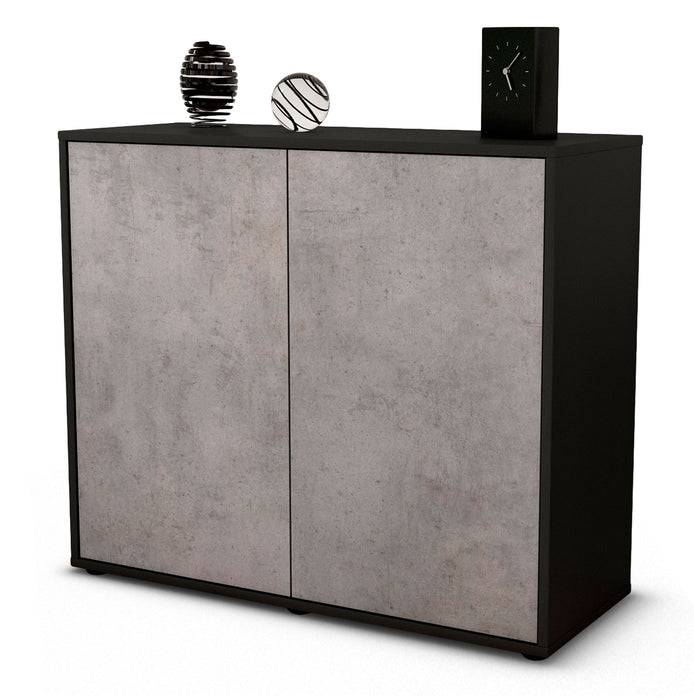 Stil Zeit Möbel Sideboard Blanka, Beton (92x79x35cm)